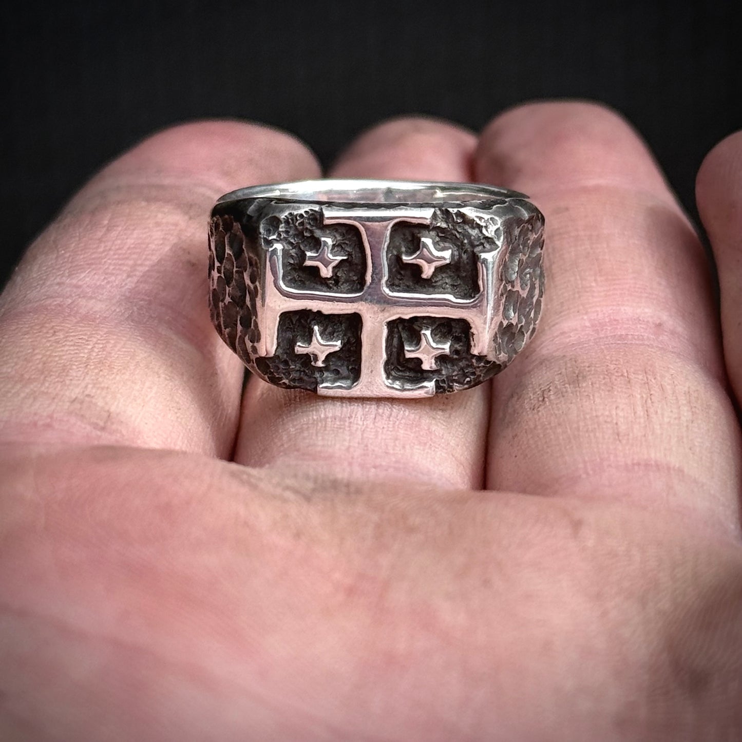 Jerusalem / Crusader Cross Silver Ring