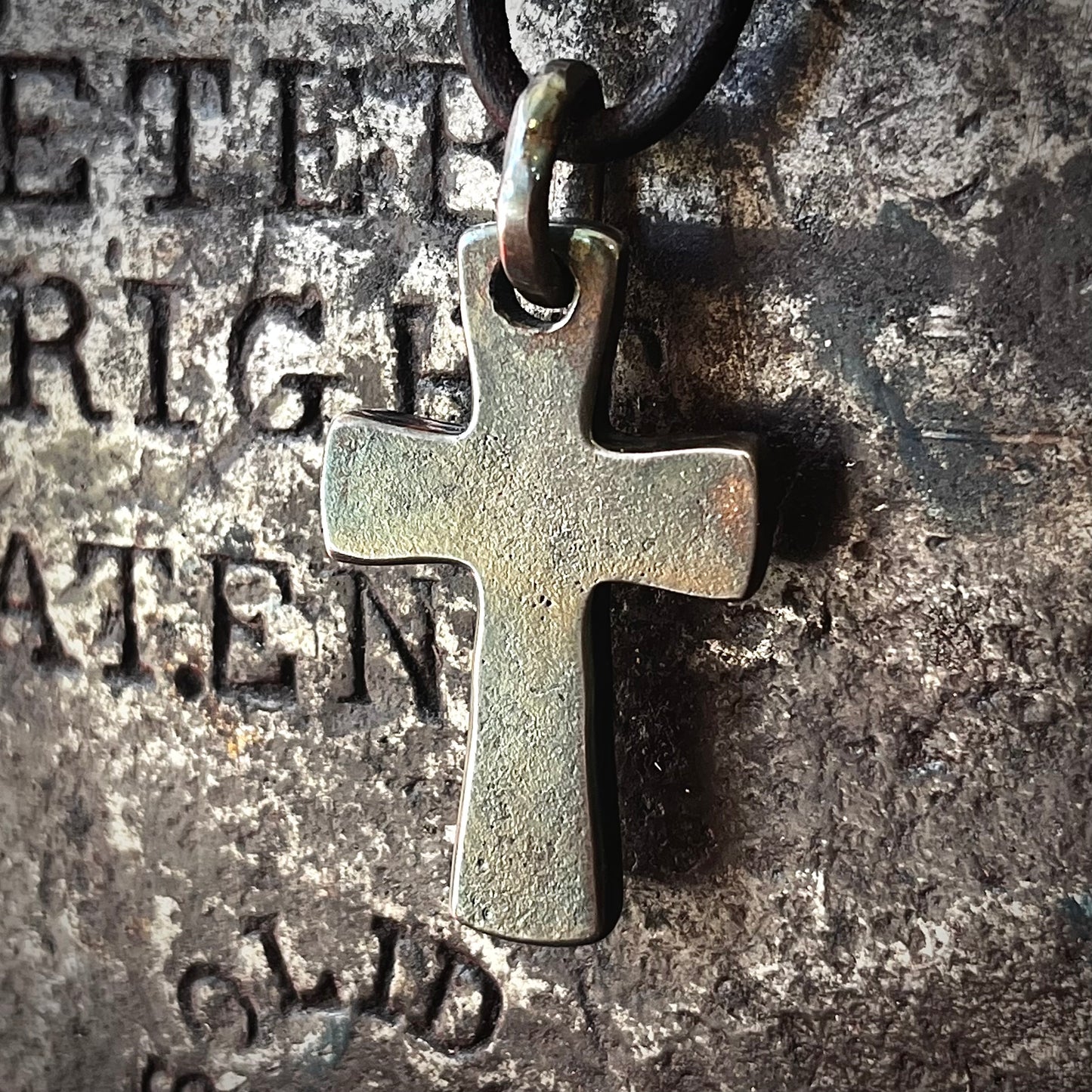 100% Pure Silver Crusader CROSS PENDANT New Design! Hand forged in Montana, USA. .999 Fine Silver.