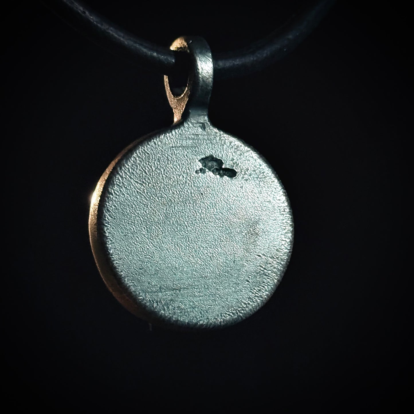 100% Pure Silver Saint Christopher Pendant. My Own Reproduction of a Rare Historical Antique. Hand Forged in Montana, USA .999 Fine Silver