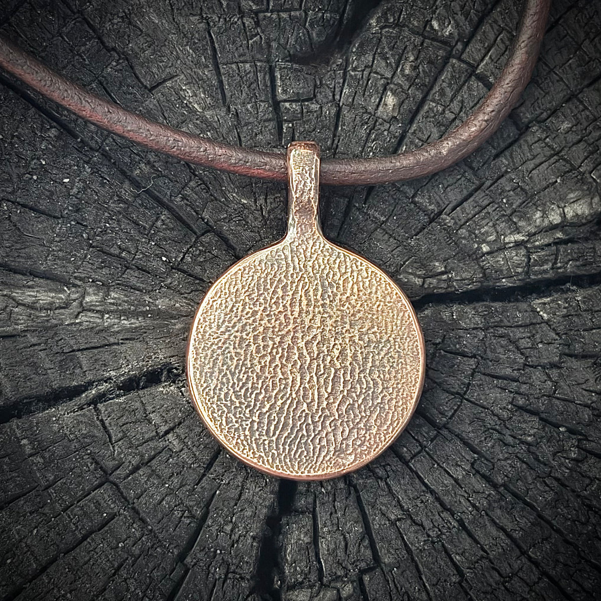 Copper Chi Rho Pendant. Made in America. Hand forged in Montana