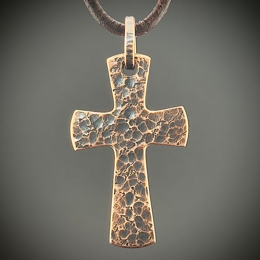 100% Pure Copper Crusader Cross. Handmade in Montana, USA.