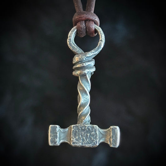 999+ Fine Silver Thor’s Hammer, Mjölnir Pendant