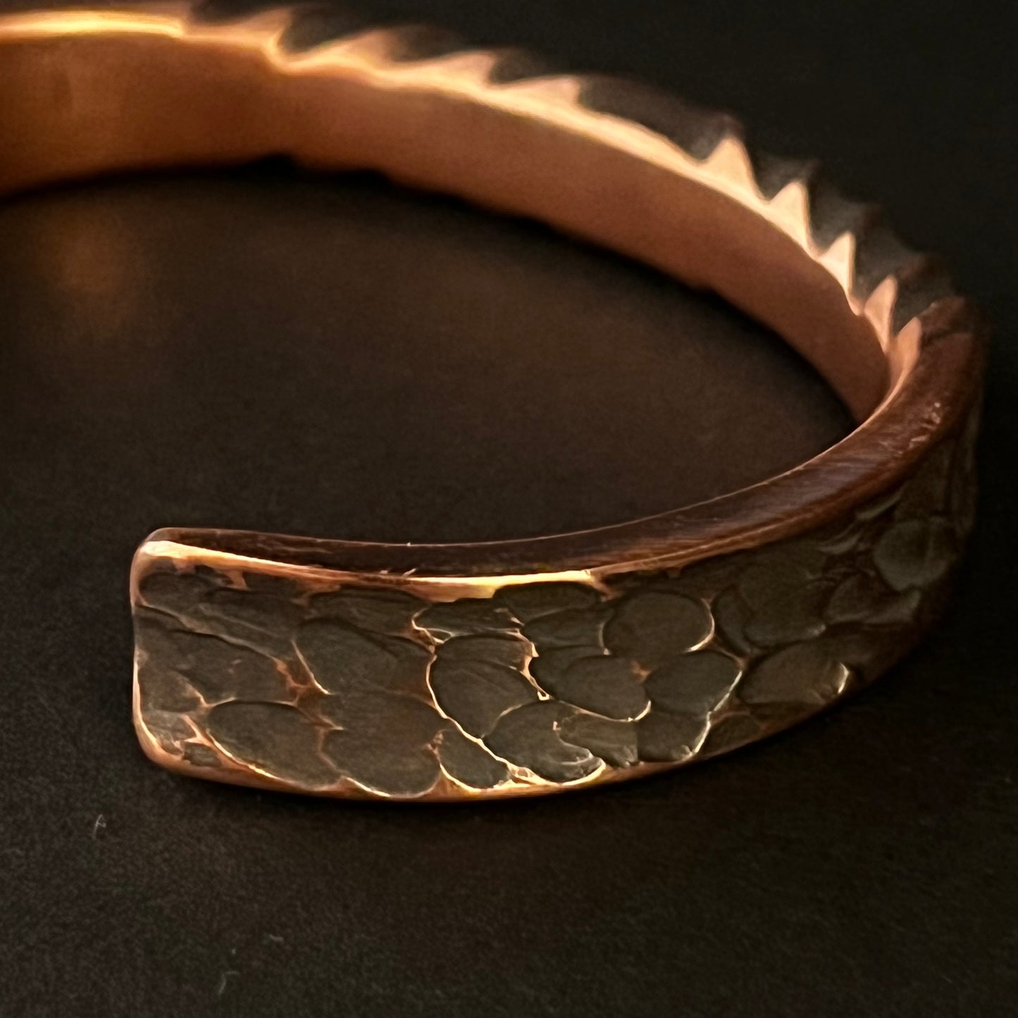 100% Pure Copper. Heavy gauge. Twisted Copper Bracelet. Forged in Montana. Made in America.