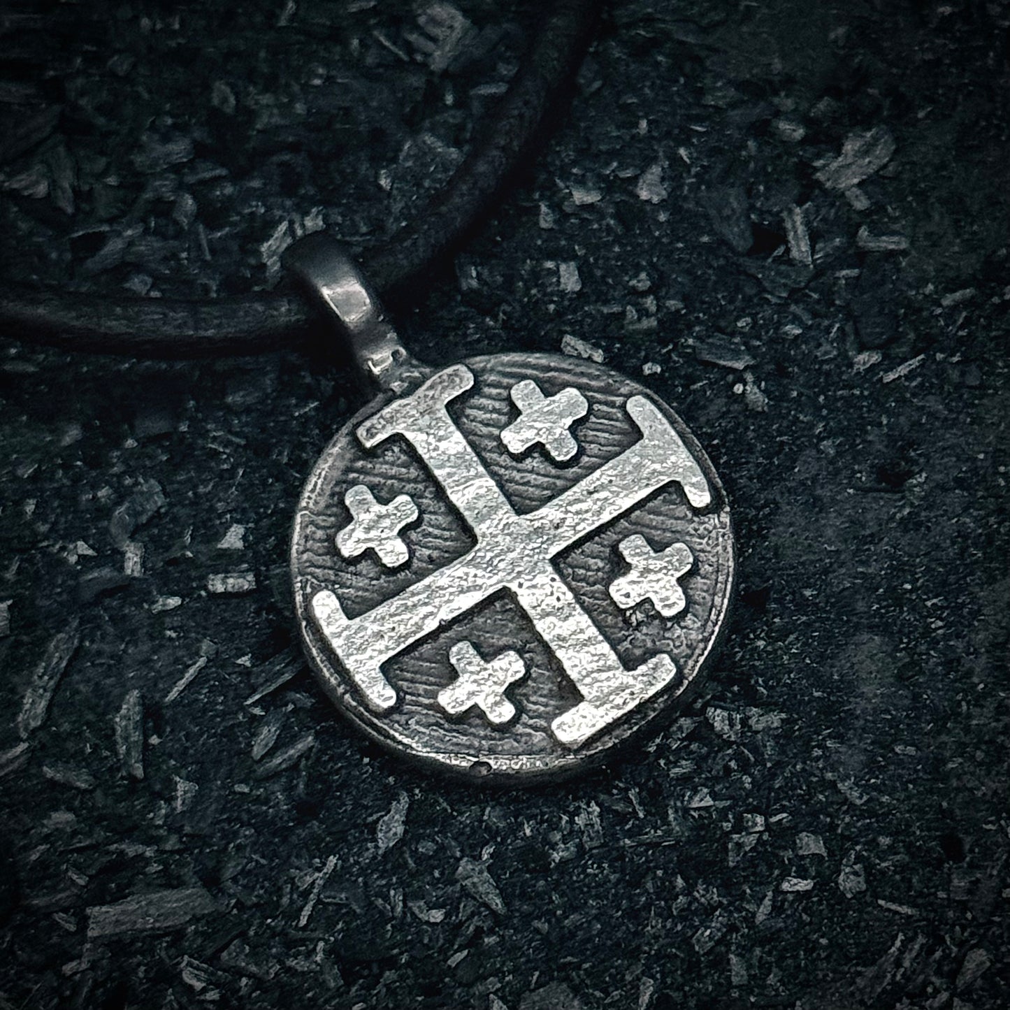999+ Pure Silver Jerusalem Cross / Crusader Cross Pendant